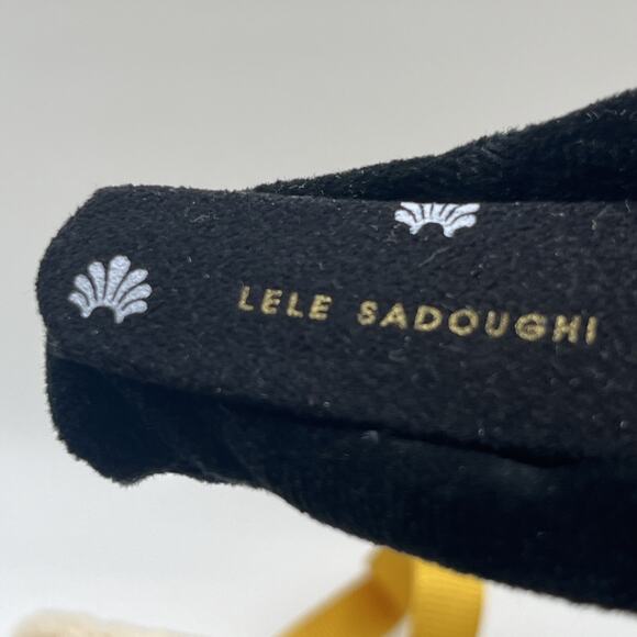 Lele Sadoughi 2 Headbands Kinsey 14K Gold Plate Rainbow Crystal & Velvet Natural main image 10